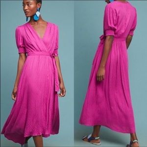 Maeve Breanna wrap midi dress size 6